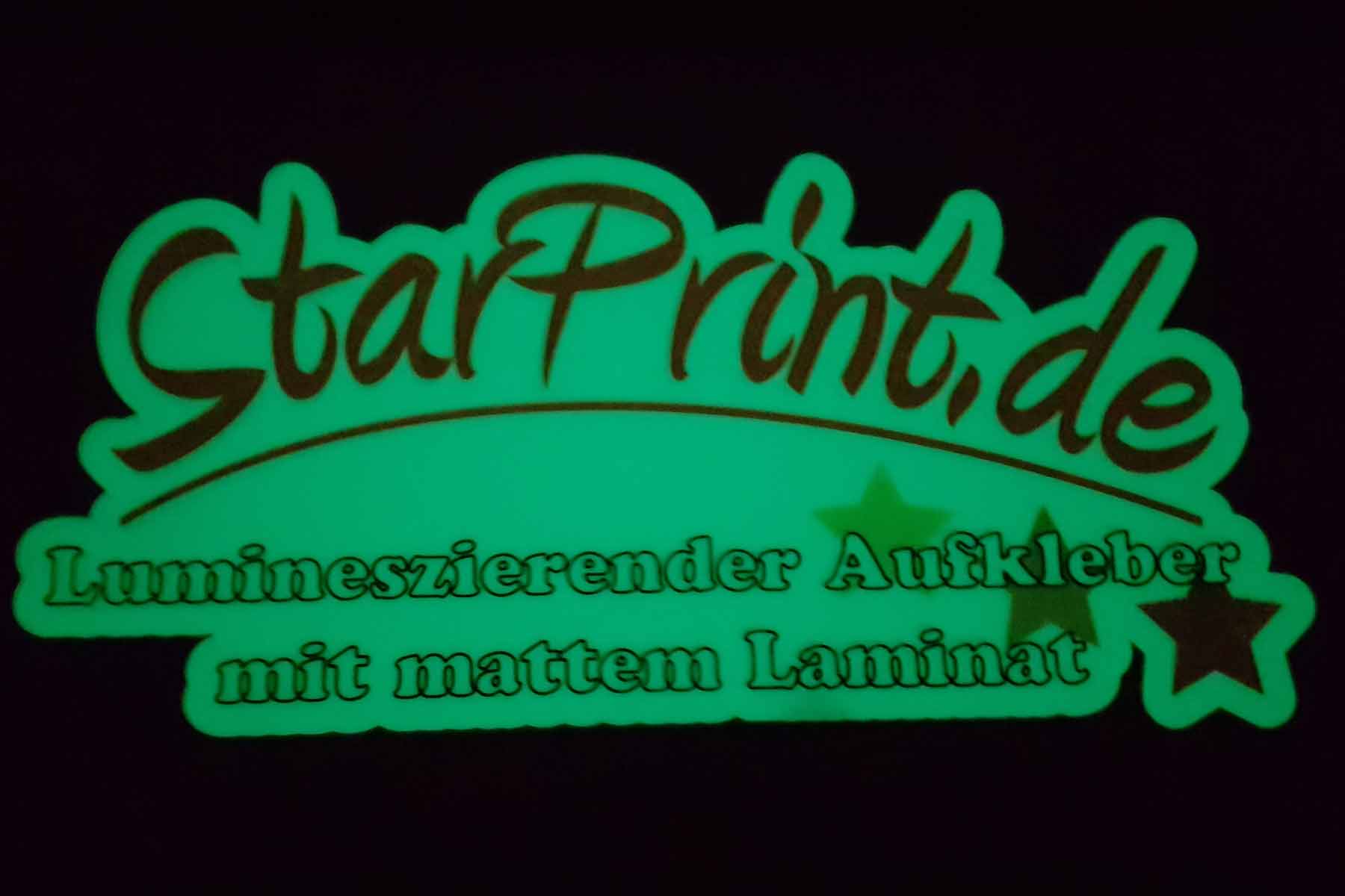 Leuchtaufkleber