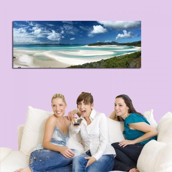 Frauen mit Fotoleinwand